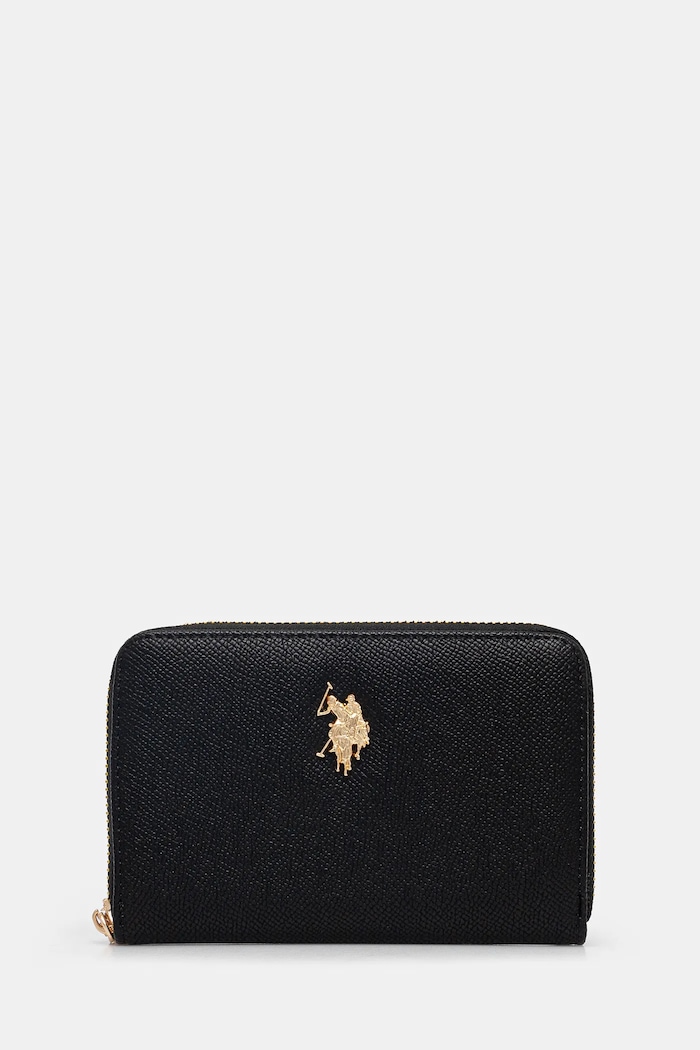 Peňaženka U.S. Polo Assn. Jones imitácia kože čierna WEUJE8659WVP