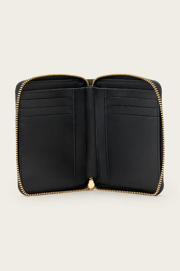 Kožni novčanik AllSaints LENA HEX zelena W130XC