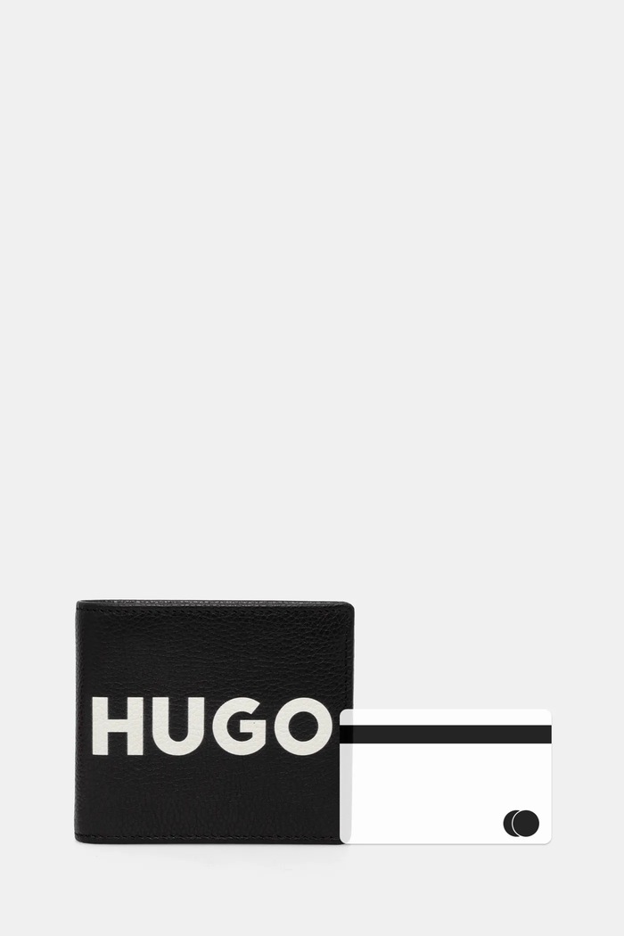 Kožená peněženka HUGO 50536039 černá