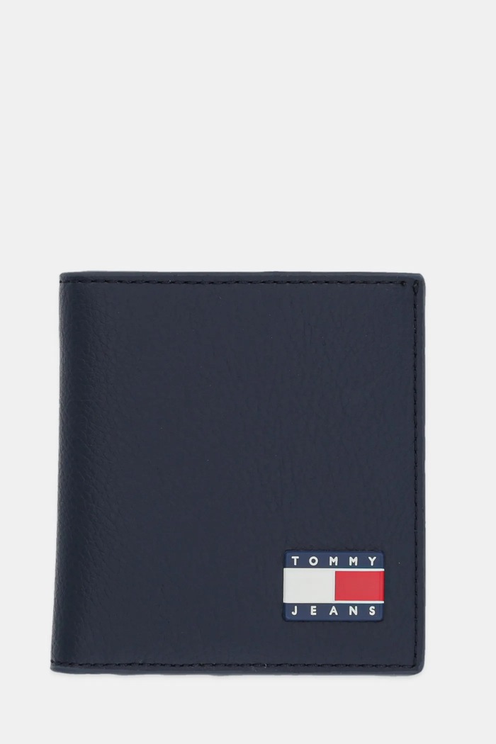 Tommy Jeans portfel skóra licowa granatowy AM0AM13372