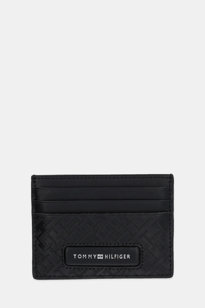 Kožni etui za kartice Tommy Hilfiger etui za kartice crna AM0AM13026
