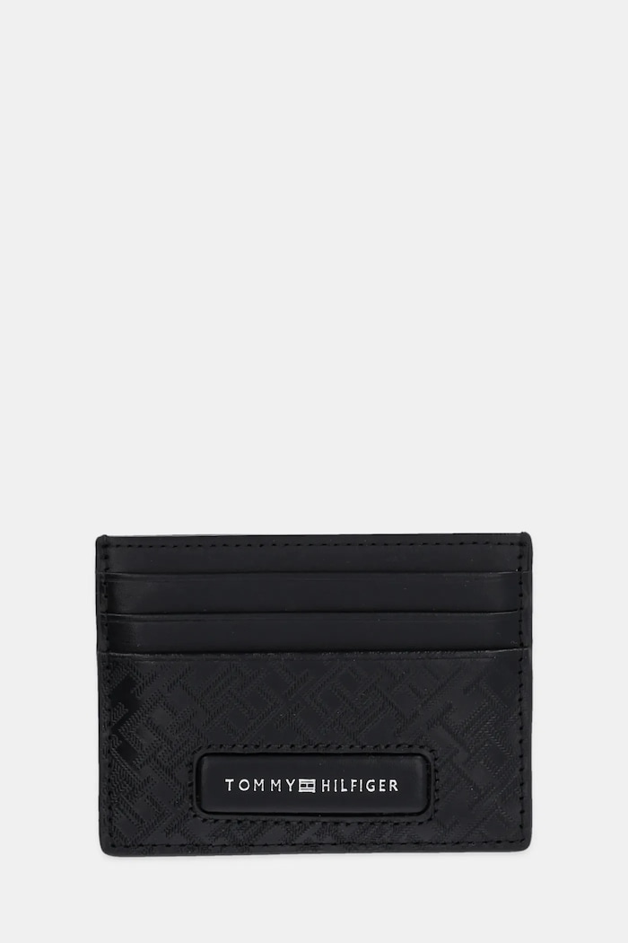 Kožni etui za kartice Tommy Hilfiger etui za kartice crna AM0AM13026
