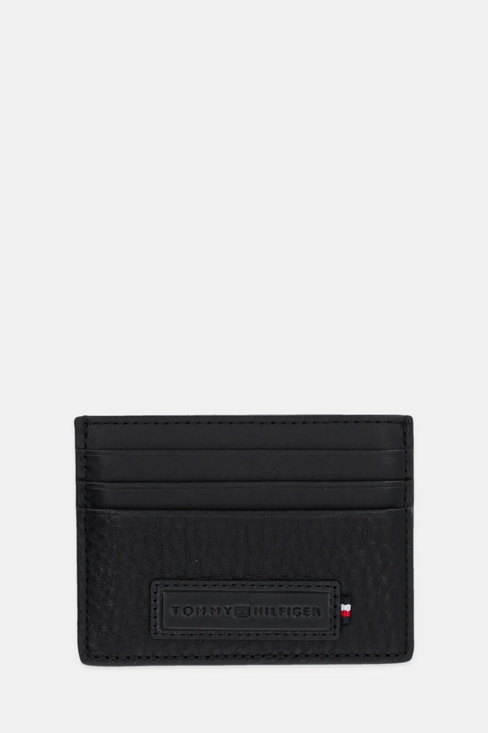 Kožni etui za kartice Tommy Hilfiger etui za kartice crna AM0AM13030