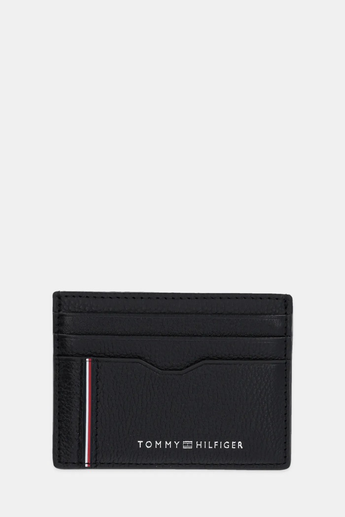 Kožni etui za kartice Tommy Hilfiger etui za kartice crna AM0AM13041