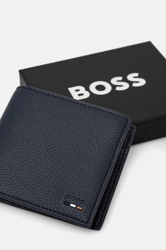 Denarnica BOSS Ray_4cc_Coin N. BOSS 50536511 mornarsko modra