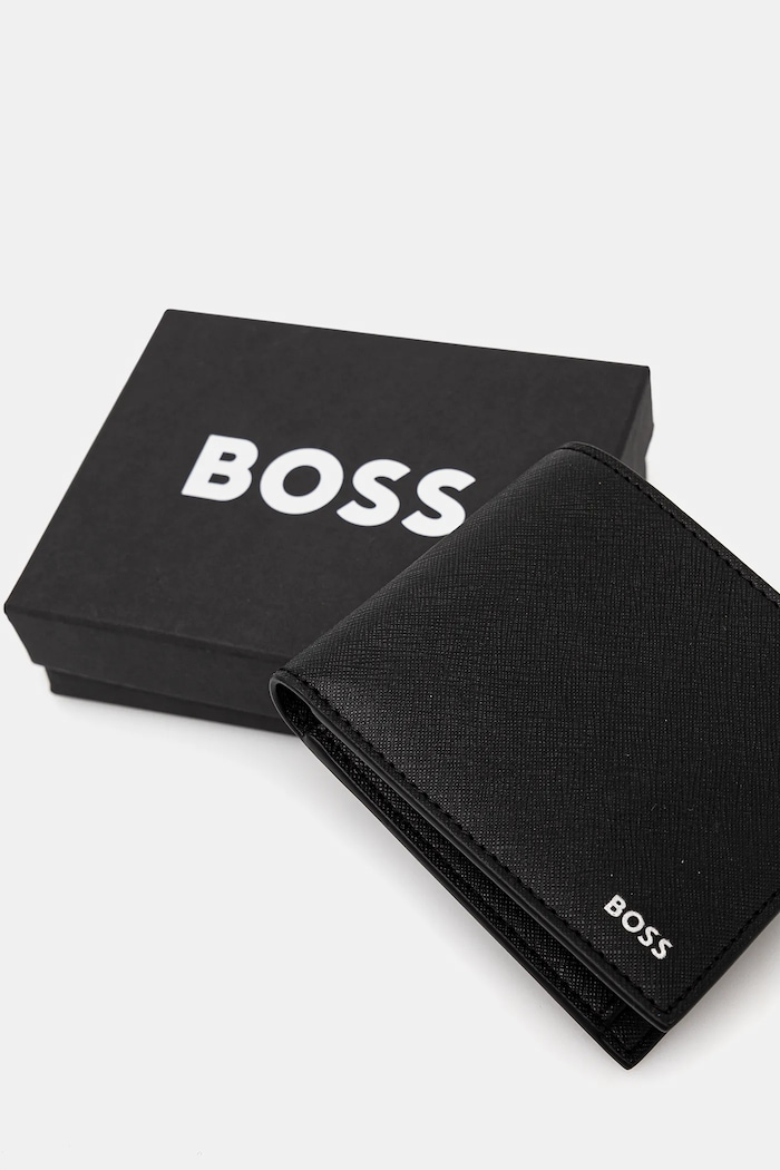 Kožená peňaženka BOSS Zair_4cc_Coin N. čierna 50536710