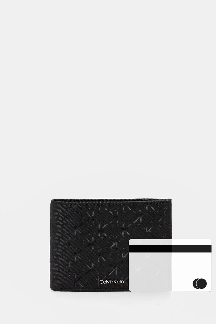 Kožni novčanik Calvin Klein K50K512703 crna