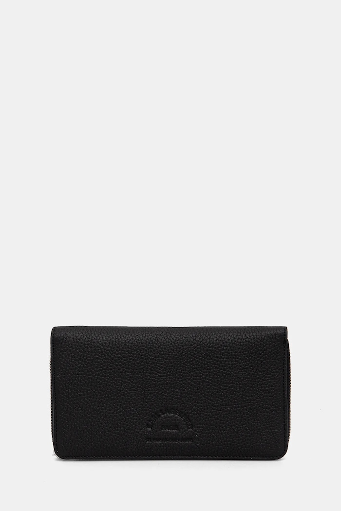 Karl Lagerfeld portfel skórzany skóra licowa czarny 552451.815423