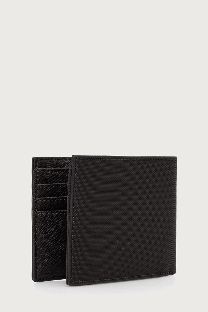 Lacoste Portfel męski z imitacji skóry NH4419HC brązowy SS26