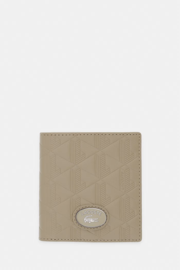 Lacoste portfel męski skórzany beżowy NH4575MR