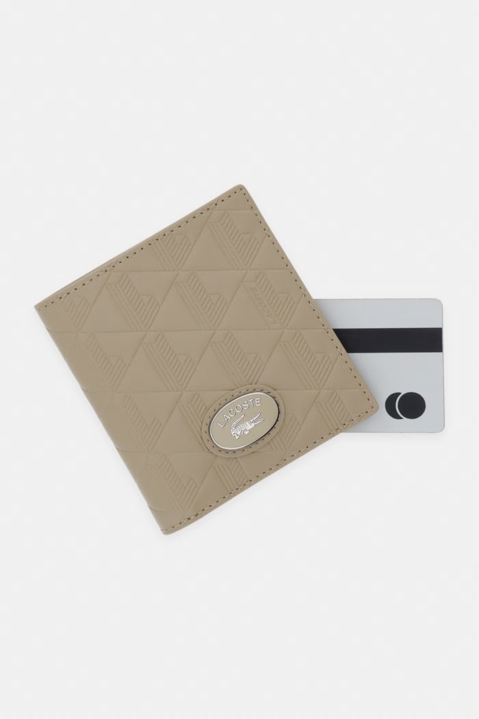 Lacoste portfel męski skórzany beżowy NH4575MR