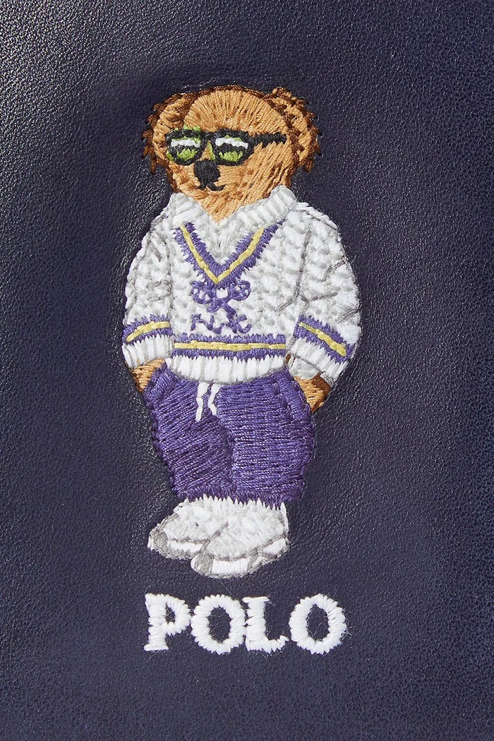 Kožená peněženka Polo Ralph Lauren námořnická modř 405962466