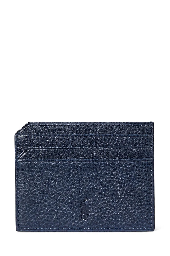 Polo Ralph Lauren Etui na karty męskie skórzane 405963226 granatowy SS25