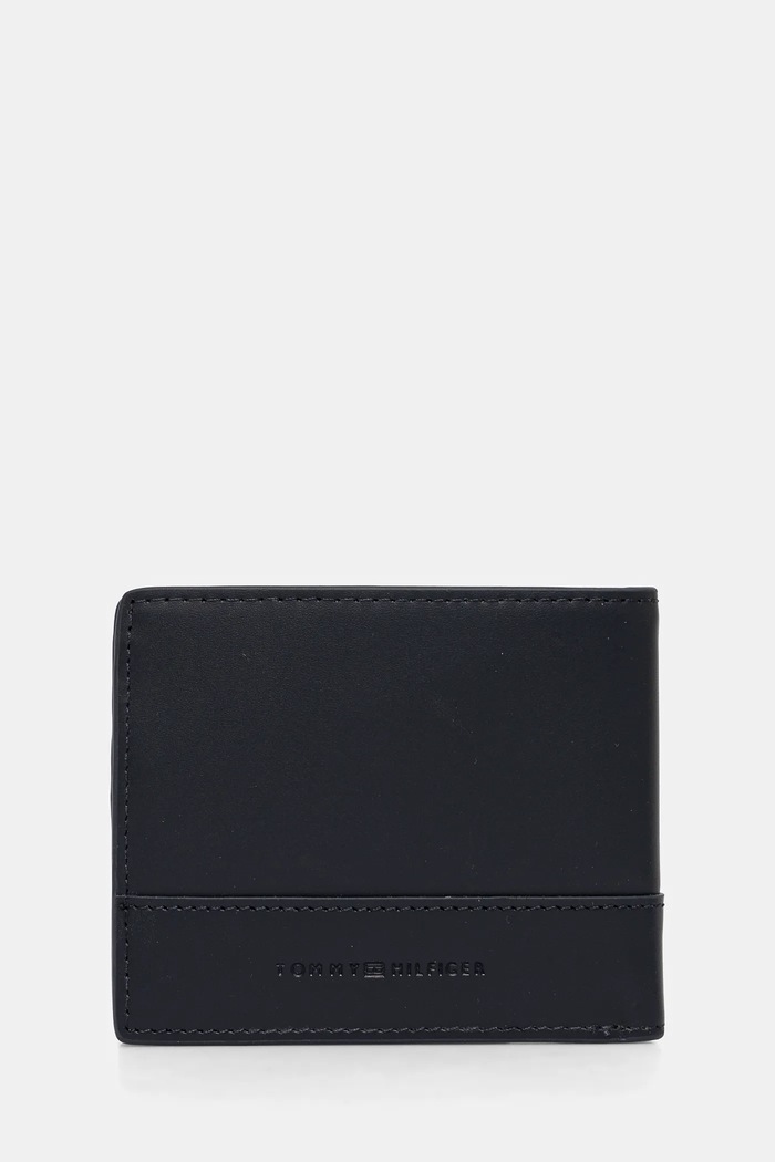 Tommy Hilfiger portfel skórzany AM0AM13244 granatowy SS25