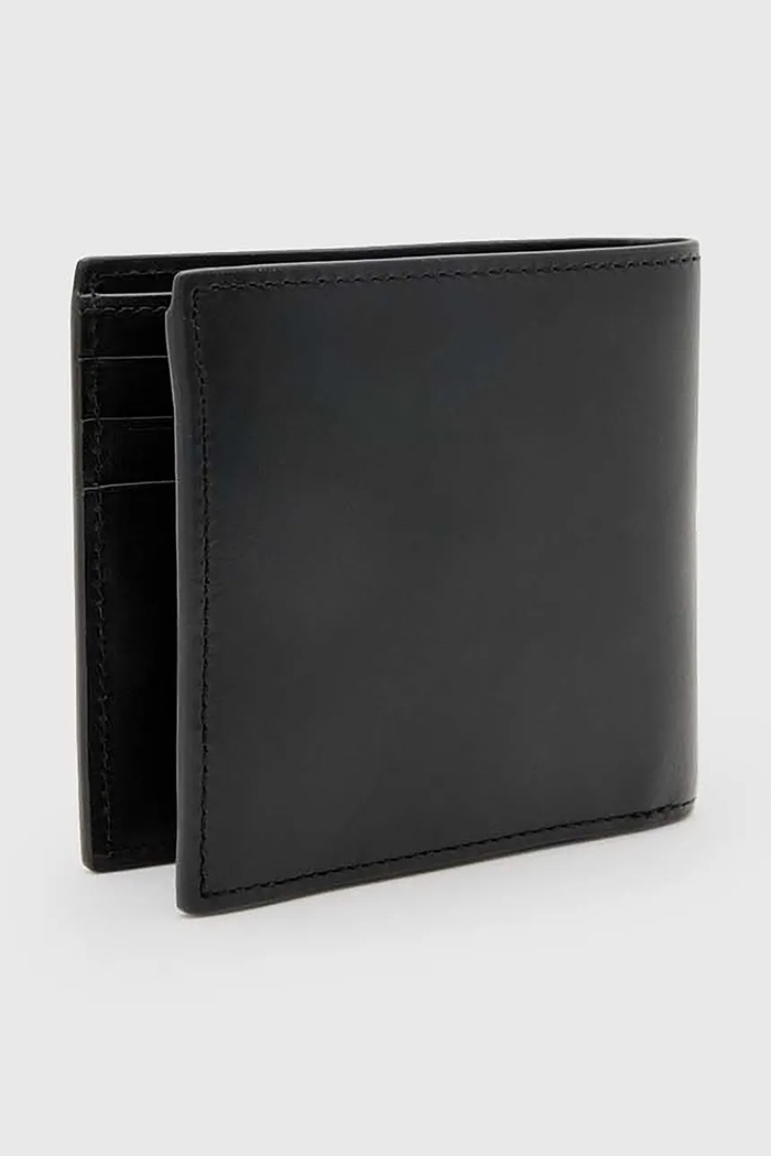 Δερμάτινο πορτοφόλι AllSaints DELPH M141XC μαύρο SS25