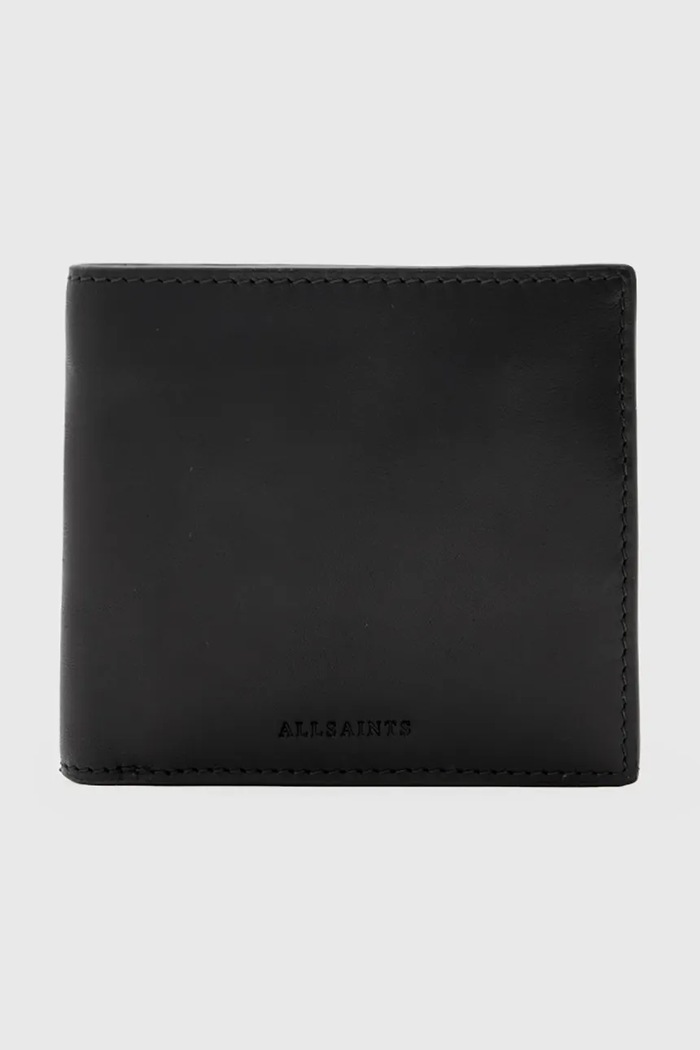AllSaints portfel skórzany DELPH skóra licowa czarny M284XB