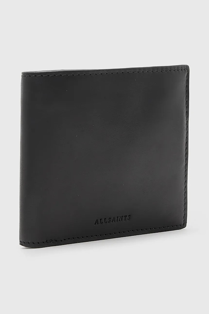 AllSaints portfel skórzany DELPH M284XB czarny SS25