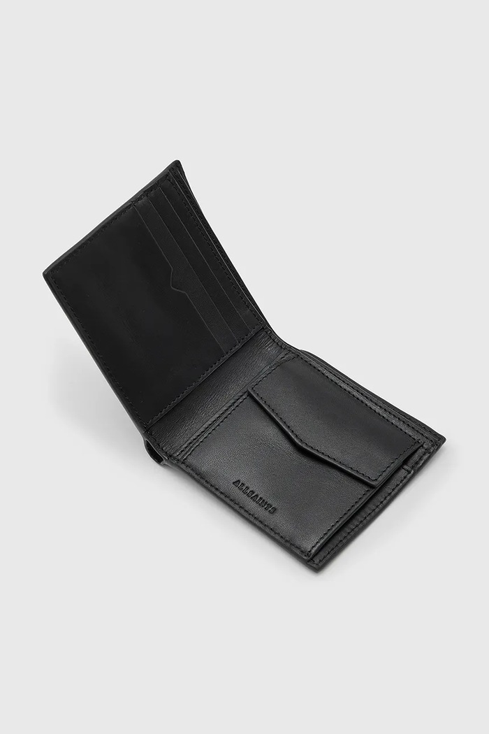 AllSaints portfel skórzany DELPH czarny M284XB