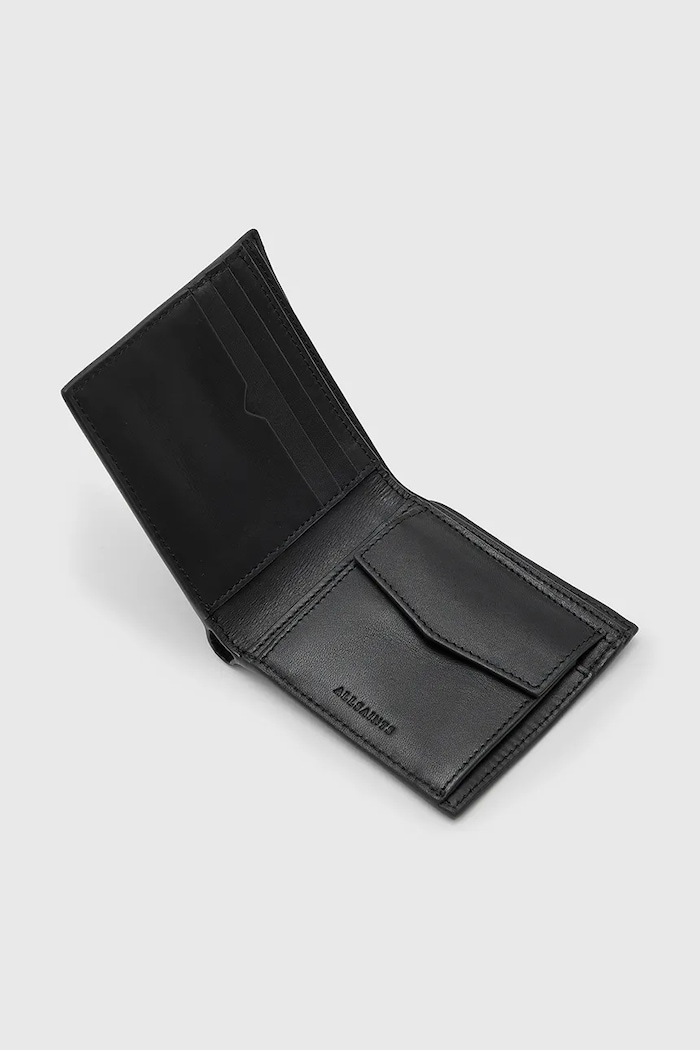 AllSaints portfel skórzany DELPH czarny M284XB
