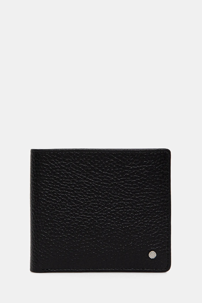 Geox Portfel skórzany WALLET czarny U35JFB.00046