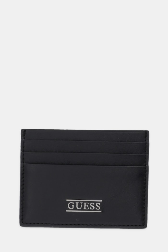 Πορτοφόλι Guess NEW BOSTON λείο δέρμα μαύρο SMNEBR.LEA25