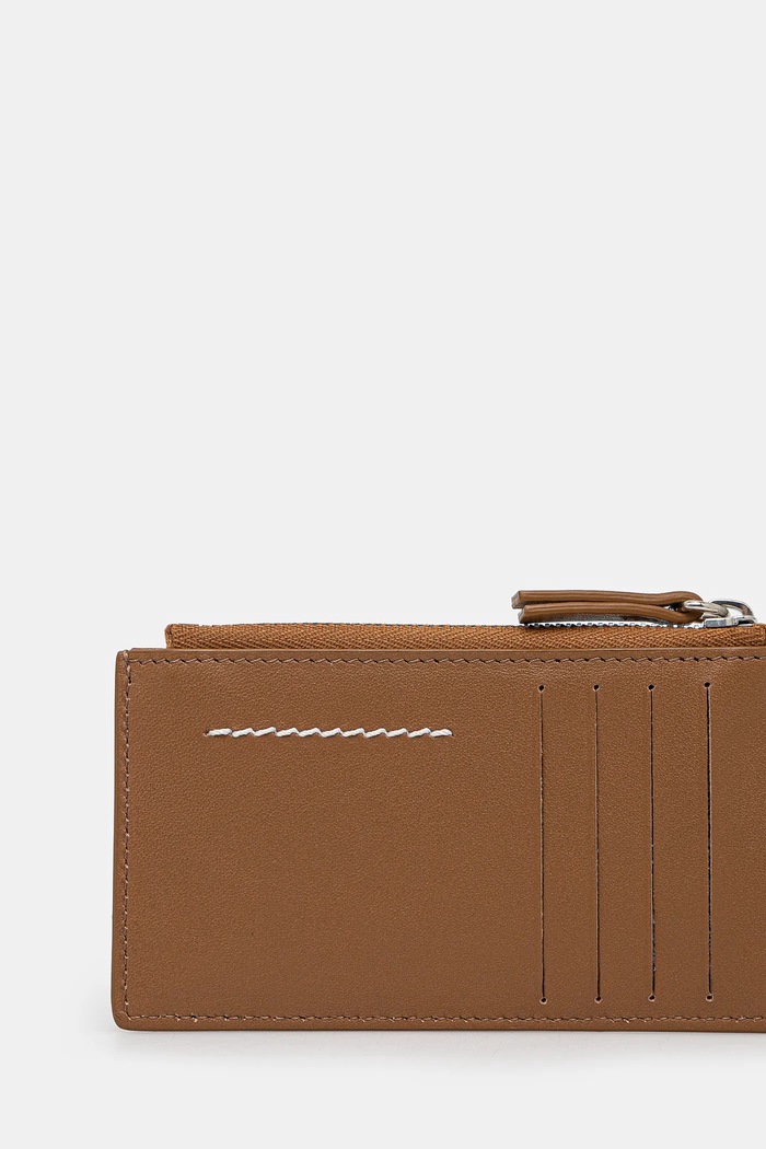 Αξεσουάρ Δερμάτινο πορτοφόλι MM6 Maison Margiela SA5UI0016.P7258 καφέ