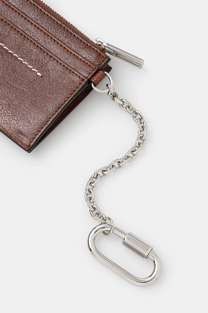 Αξεσουάρ Δερμάτινο πορτοφόλι MM6 Maison Margiela SA5UI0021.P7253 καφέ