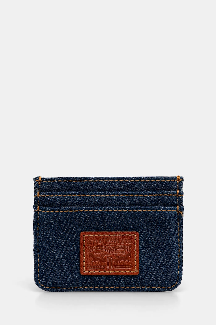 Etui za kartice Levi's natpis mornarsko plava 0020B.0000