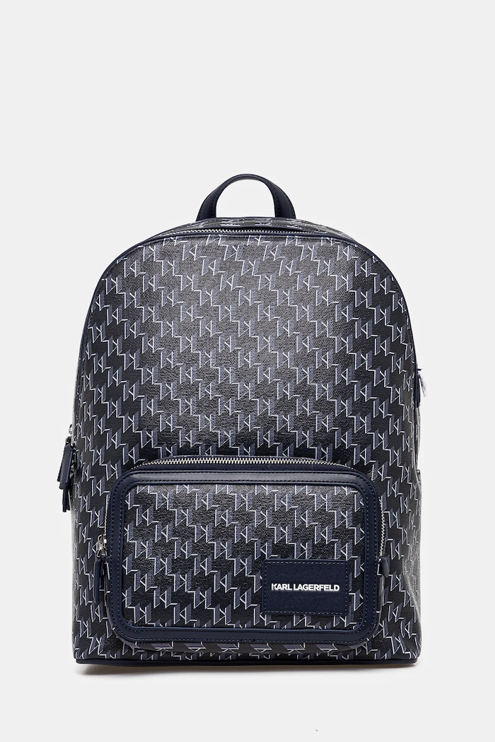 Ruksak Karl Lagerfeld K/VOYAGE imitácia kože tmavomodrá A1W30188