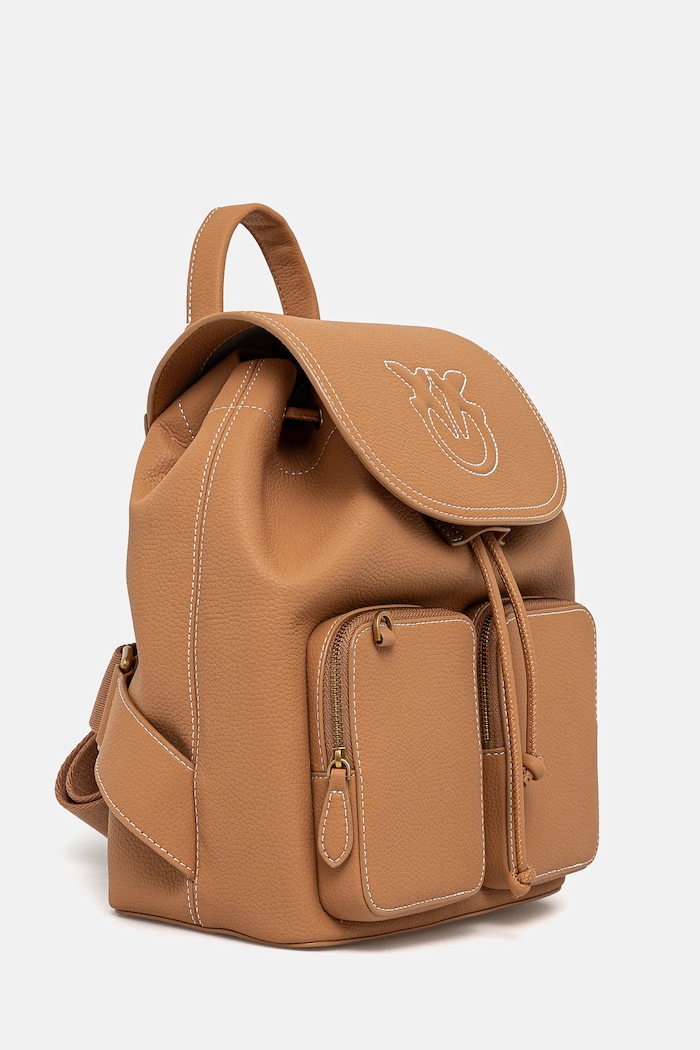 Kožený ruksak Pinko 104351.A1LF hnedá SS25