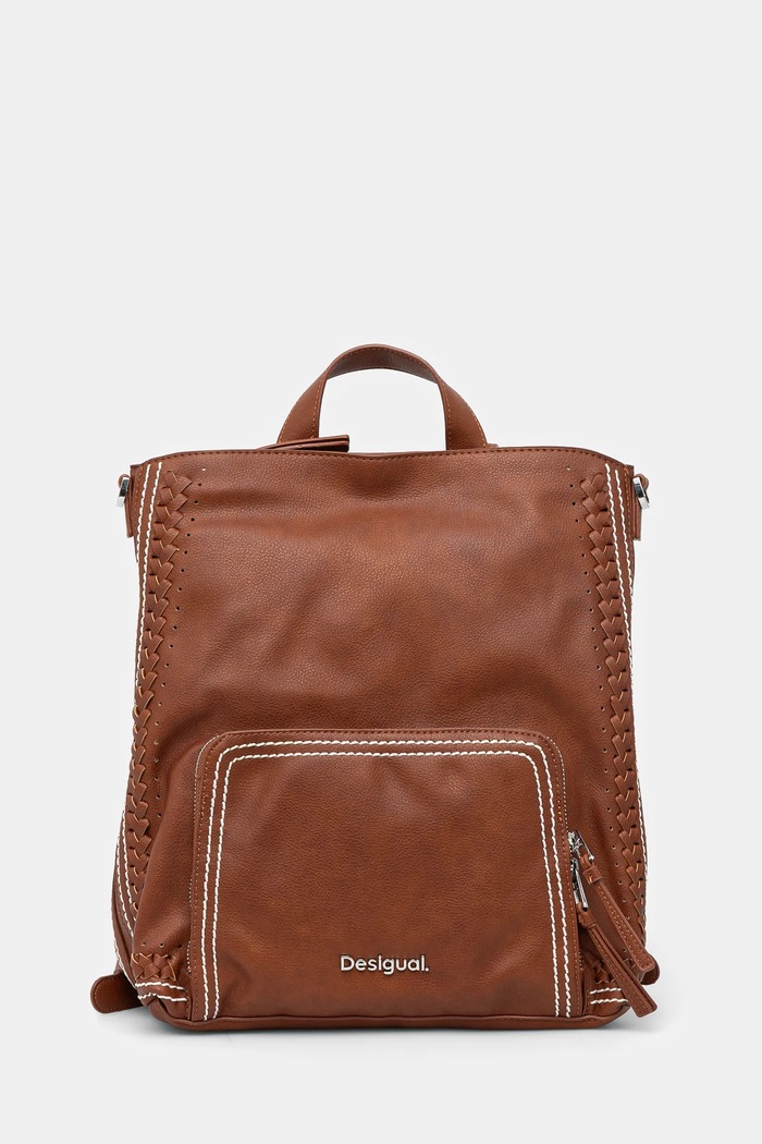Desigual rucsac TRAMA PRETORIA nu incape in A4 maro 25SAKP21