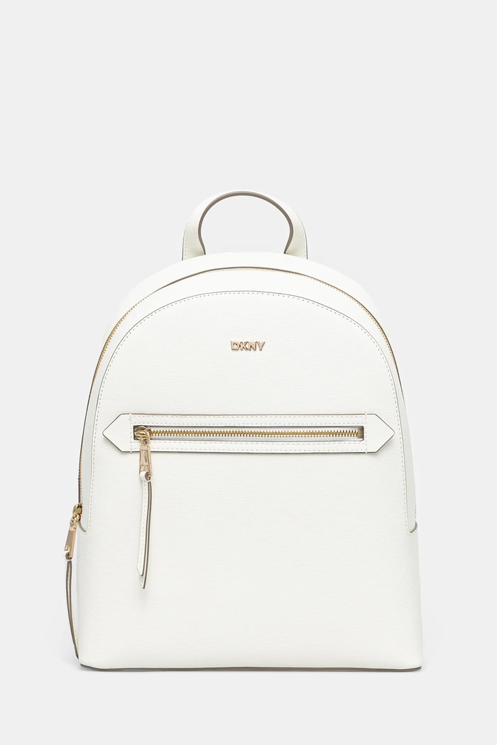 Dkny plecak skórzany skóra licowa biały R51K3J33