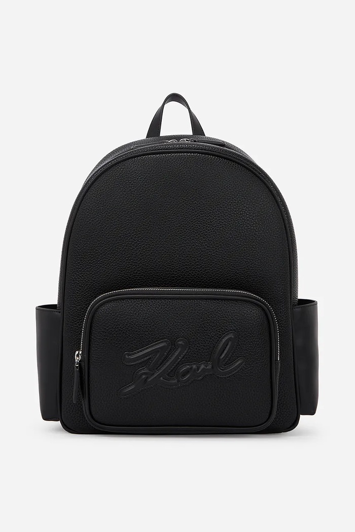Ruksak Karl Lagerfeld jednofarebný čierna A2W30124