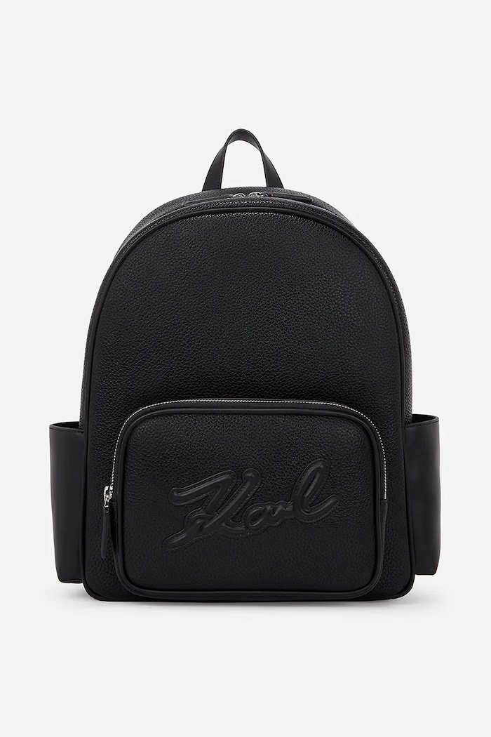 Ruksak Karl Lagerfeld jednofarebný čierna A2W30124