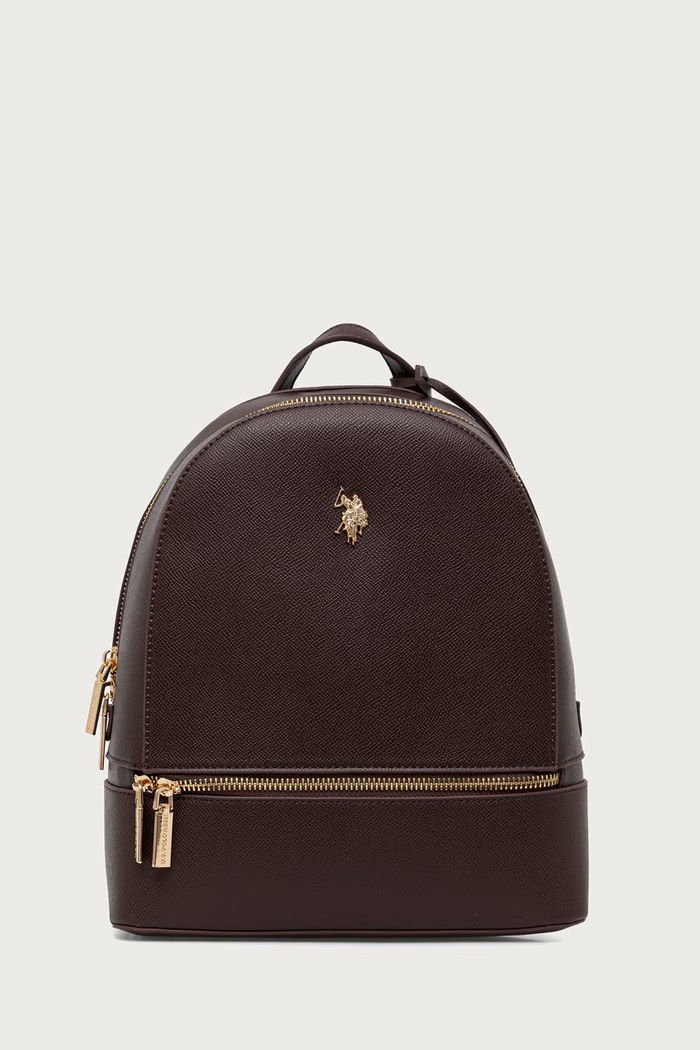 U.S. Polo Assn. Plecak damski z imitacji skóry Jones brązowy BEUJE8653WVP