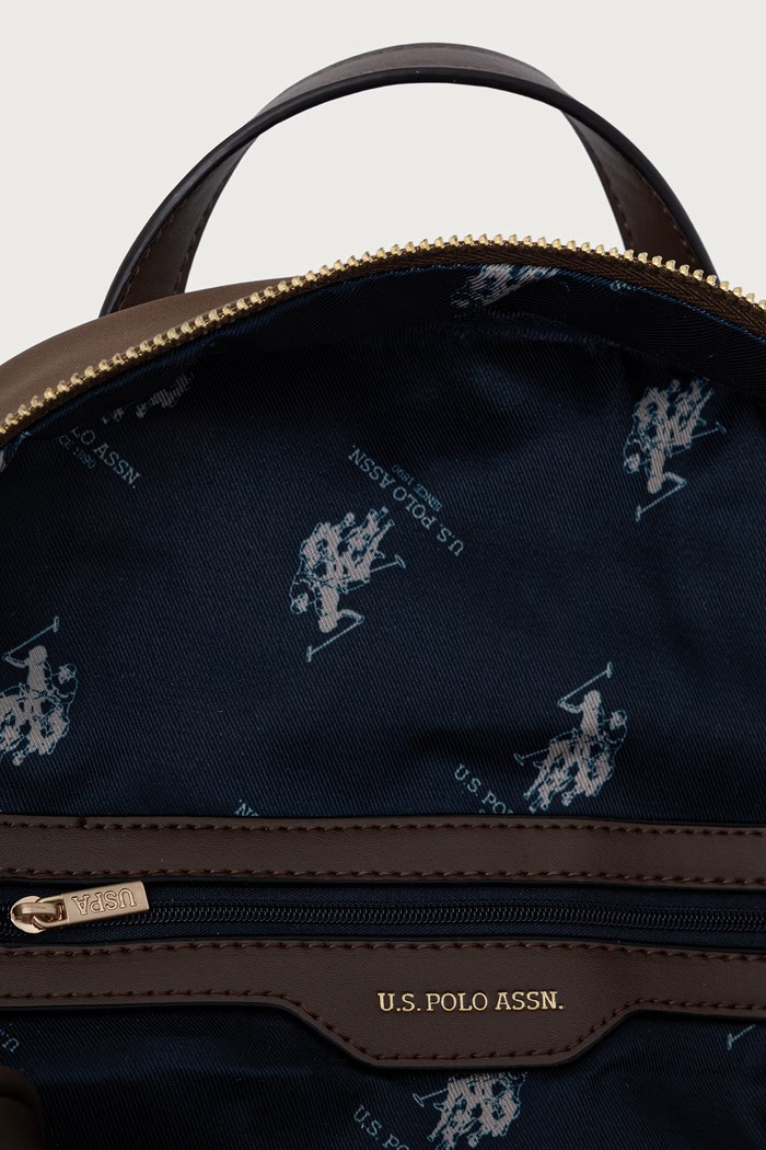Plecak damski Houston U.S. Polo Assn. brązowy BEUHU6388WZC