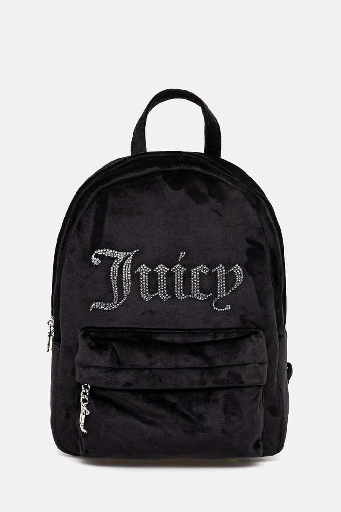 Juicy Couture batoh dámský velurový KIMBERLY hladký černá BEJQL8760WPO