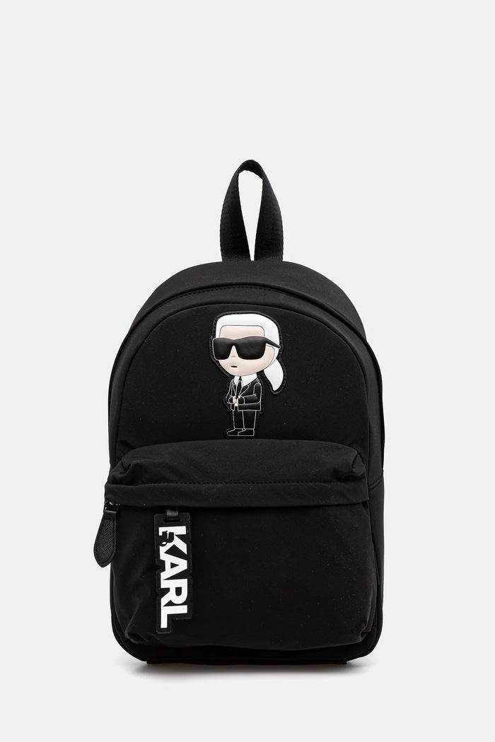 Παιδικό σακίδιο Karl Lagerfeld υφασμάτινο μαύρο Z30406