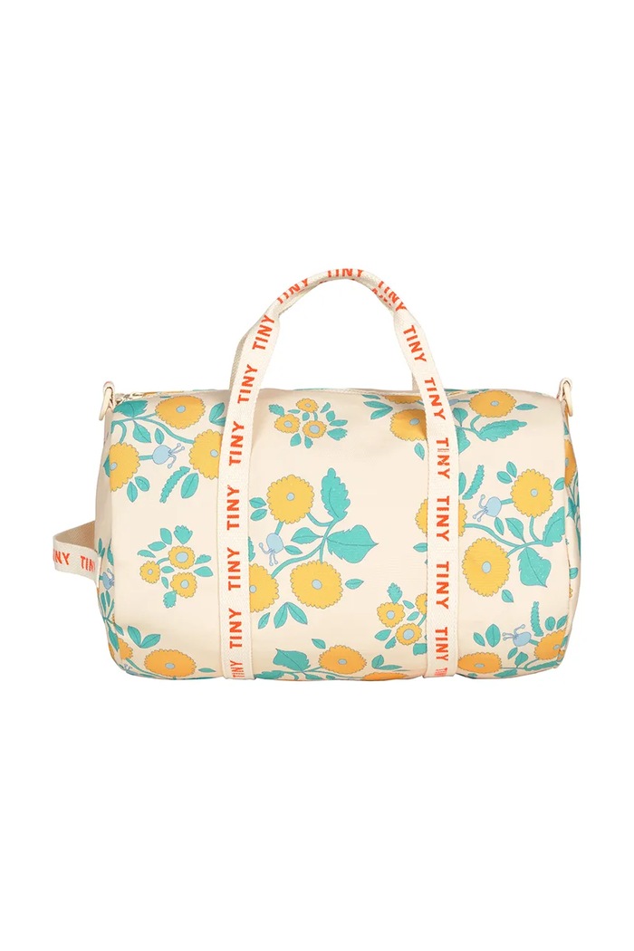 Tinycottons geantă copii FLOWERS BACKPACK SS25.395 bej SS25