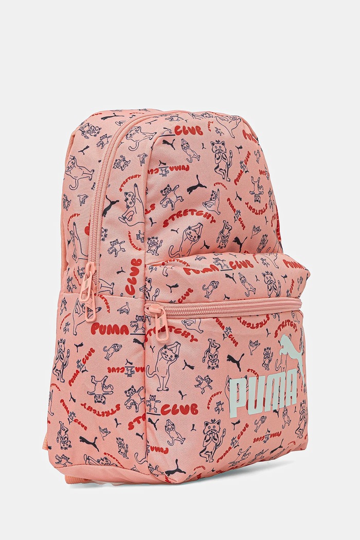 Puma Ghiozdan copii PHASE AOP Small Backpack 091324 portocaliu SS25