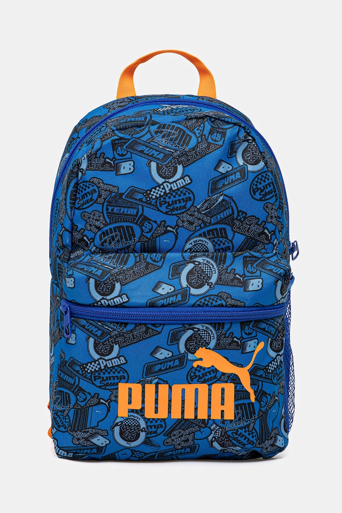 Puma ghiozdan copii PHASE AOP Small Backpack nu incape in A4 albastru 091324