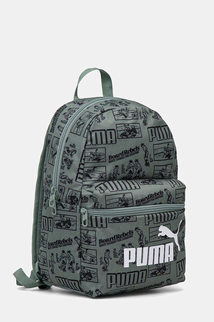 Puma ghiozdan copii PHASE AOP Small Backpack 091324 verde SS25