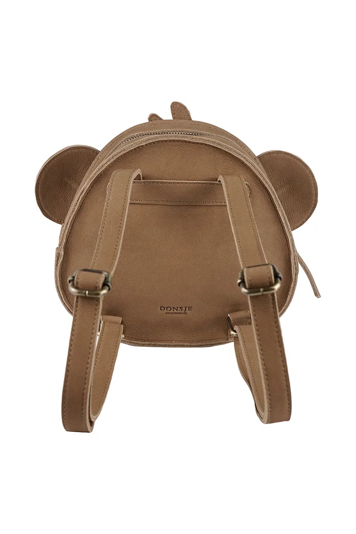Băieți Donsje rucsac din piele pentru copii Kapi Special Backpack Monkey 5005221 maro