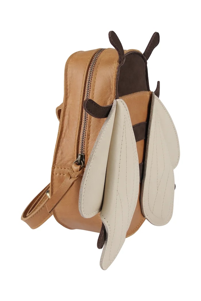Donsje rucsac din piele pentru copii Mur Backpack Bee maro 5417401