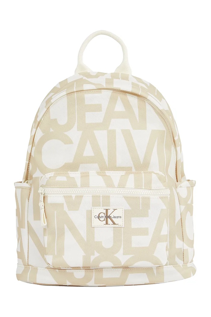 Παιδικό σακίδιο Calvin Klein Jeans υφασμάτινο μπεζ IU0IU00693.PPYA