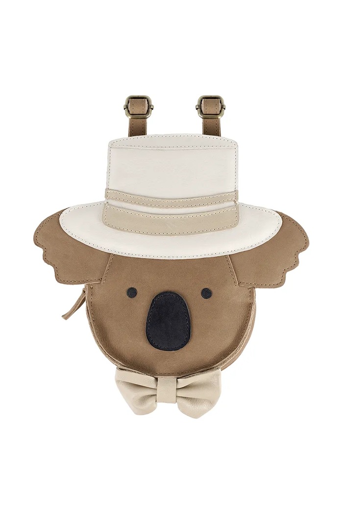 Дитячий шкіряний рюкзак Donsje Stelloux Backpack Bride 5521202 коричневий SS25