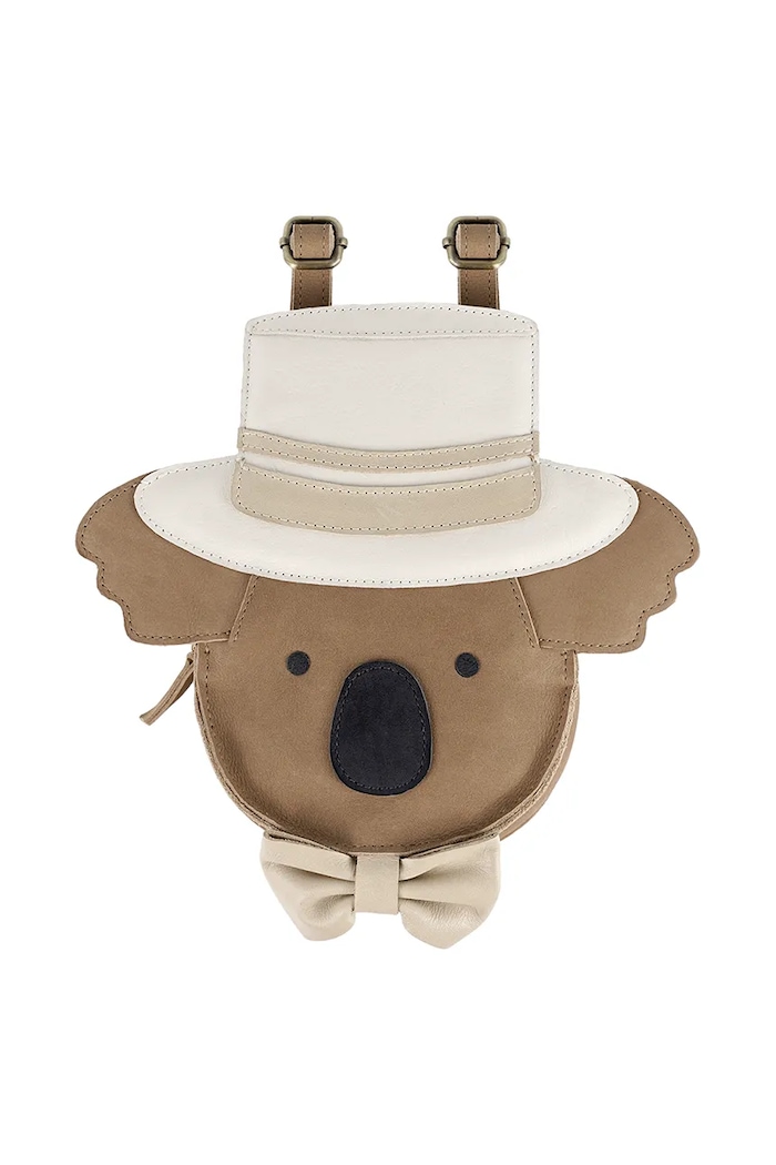 Дитячий шкіряний рюкзак Donsje Stelloux Backpack Bride 5521202 коричневий SS25