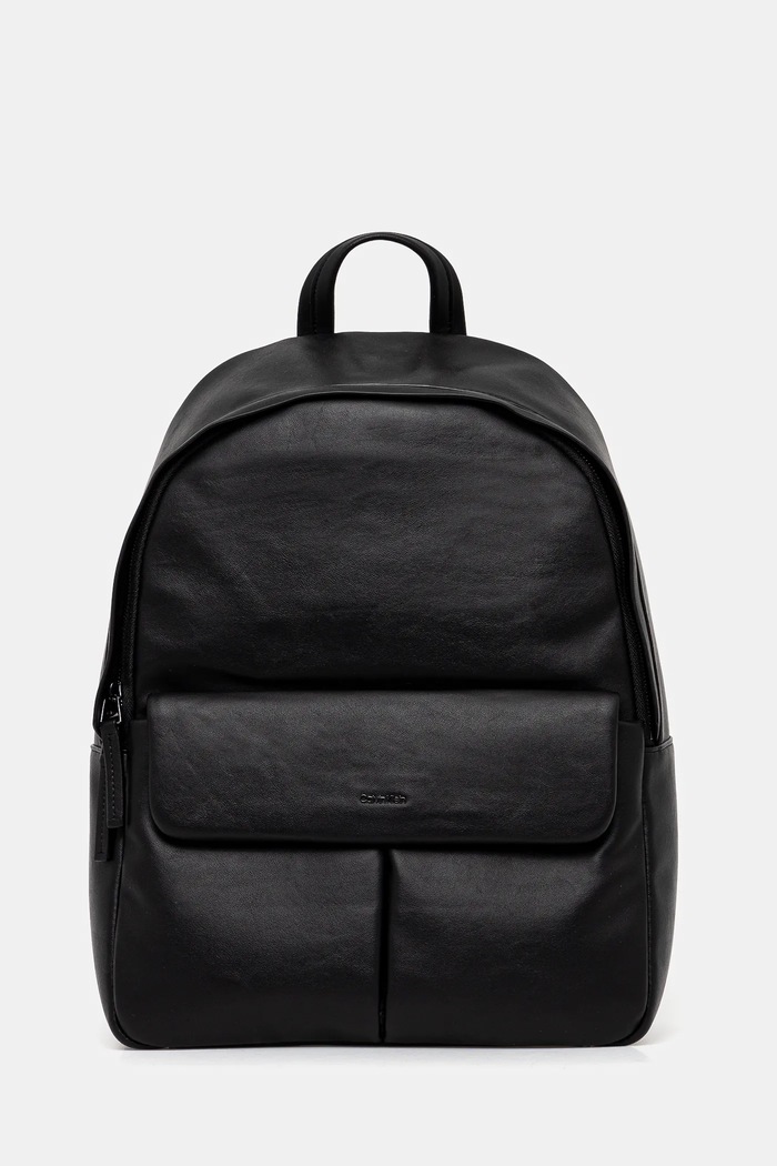 Σακίδιο πλάτης Calvin Klein απομίμηση λείου δέρματος μαύρο K50K512714
