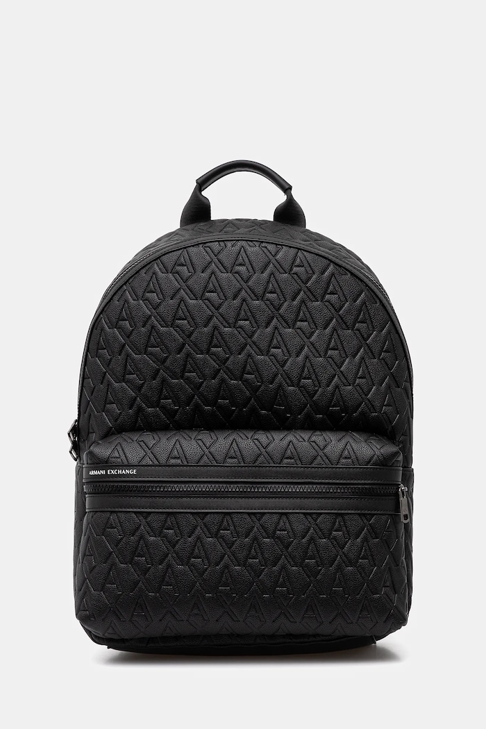 Ruksak Armani Exchange imitácia kože čierna XM000237.AF12133.NOS