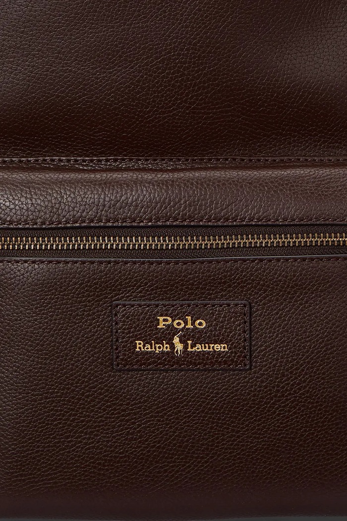 Kožni ruksak Polo Ralph Lauren 405962456 smeđa